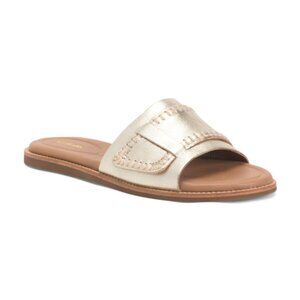 CLARKS Leather Maritime Mule Comfort Sandals